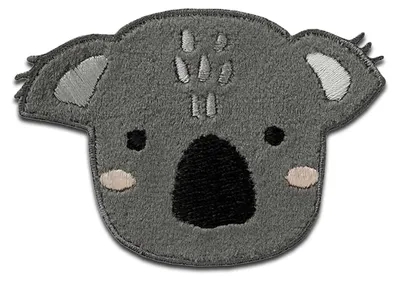 Obrázek produktu pro Zoo Animals Koala - nášivka, nažehlovací nášivka, nášivka, nášivky, k nažehlení, velikost: 7,2 x 5,2 cm