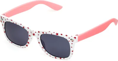 Image de Spectrum Lunettes de soleil fille rose blanc avec étoile rouge