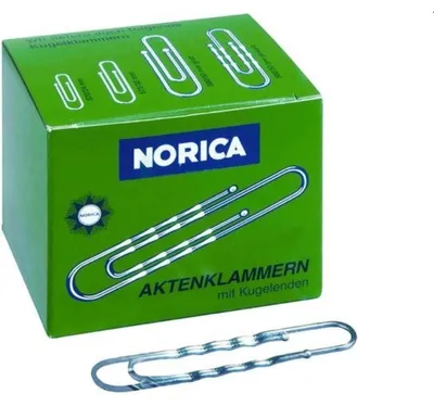 Produktbild von Alco NORICA Briefklammern, 50 mm, gewellt verzinkt, 1000 Stück