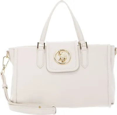 Produktbild von U.S. POLO ASSN. Umhängetasche Handtasche Jodhpur Double Handle Bag Ivory creme