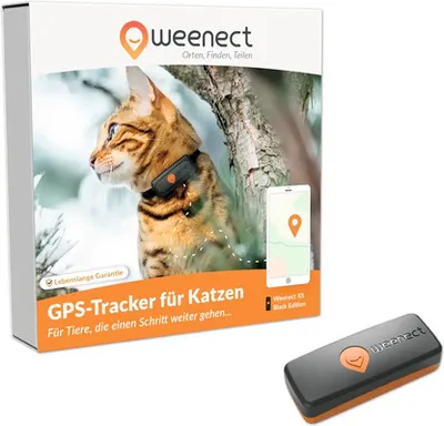 Zdjęcie produktu dla Weenect XS, PET, Namierzacz GPS, Czarny, Wodoodporna, IP68, 240 h