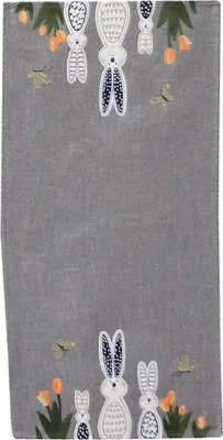 Produktbild von Tischläufer ANDREA Stick Applikation Osterhasen Polyester 40 x 85 cm