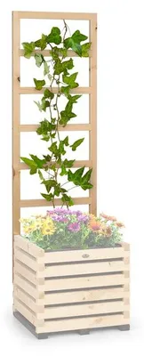 Produktbild von blumfeldt Modu Grow - Up Spalier, Pergola, Rankhilfe, Pflanzenleiter, Kieferholz, Hergestellt in Europa, kiefer, 151 x 50 x 3 cm (H x B x T) - (Ohne Hochbeet)