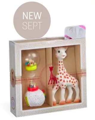 Produktbild von Geschenkset Sophie la girafe + Rassel