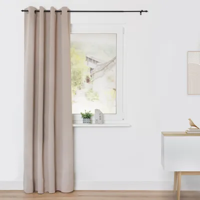 Produktbild von Lichtblick Verdunklungsgardine mit Ösen, Blickdichter Vorhang beige, 140 x 175 cm (B x L)
