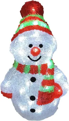 Productafbeelding van Sneeuwman LED Verlichting Figuur met 96 Leds voor Binnen en Buiten