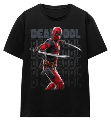 Immagine prodotto di Deadpool & Wolverine - Maglietta da donna "Wade Katanas" TV34250 (S) (Nera)