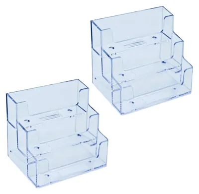 Produktbild von Transparenter Kartenhalter mit 3 Fächern, 2 Stück