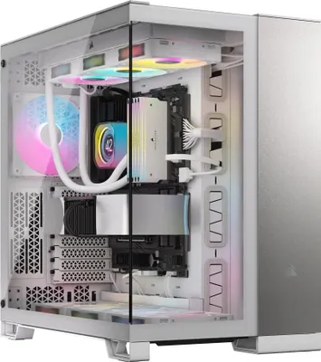 Zdjęcie produktu dla CORSAIR Geh Midi 6500X (Tempered Glass) White/Satin Grey