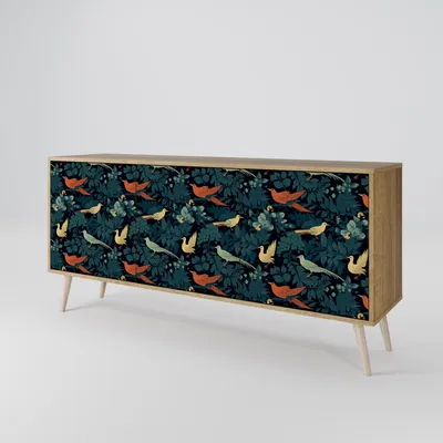 Immagine prodotto di Spacerebels cassettiera a 3 ante - credenza cassettiera - credenza alta - mobile armadio - soggiorno camera da letto - 57,5×164,5×42 (HxLxP)