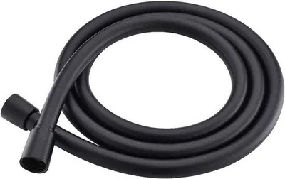 Immagine prodotto di Tubo doccia 2 m - PVC nero - Alta pressione - Antipiega