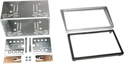 Produktbild von Radioblende Opel Corsa/Vectra C + Meriva inkl. Metallcase chrom metallic