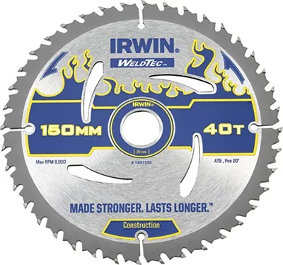Produktbild von IRWIN Kreissaegeblatt Handkr. 150/20mm 40ATB