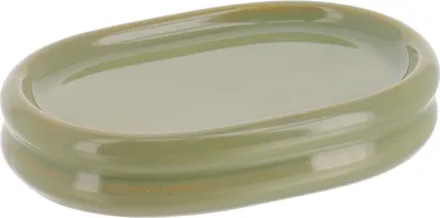 Produktbild von TENDANCE | Seifenschale - green - Steingut - Retro - olivgrün