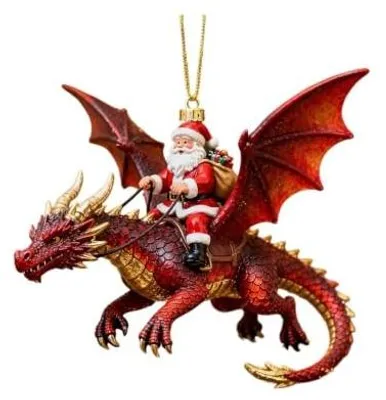 Imagen del producto de Adorno navideño en 2D: Papá Noel como colgante