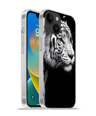 Produktbild von MuchoWow® Handyhülle Schutzhülle Hülle für Apple iPhone 14 - Softcase Tiger - Wilde Tiere - Licht Silikon Softcase Handy Hülle - Mobiltelefonhülle