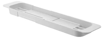 Image de Tablette pour baignoire Yamazaki Tower 3546, réglable, plastique, blanc