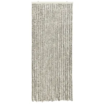 Obrázek produktu pro Závěs proti hmyzu světle a tmavě šedý 56 x 185 cm Chenille