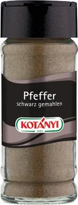 Image de Kotanyi poivre noir moulu 36 g en pot de 80 ml