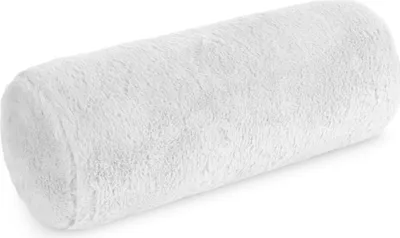 Zdjęcie produktu dla EUROFIRANY | Poduszka walcowa – poduszka dekoracyjna – poduszka ozdobna – poduszka na sofę – biała 15 x 45 cm