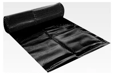 Produktbild von Schwarze Solarfolie, 400µ, 2x2m, Noppenfolie für Poolabdeckung, zuschneidbar, Wärmeplane