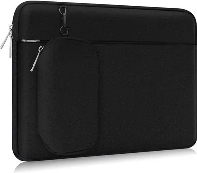 Produktbild von 13,3 Zoll Laptop-Hülle, Wasserdicht, schlagfest, leicht, Tasche mit Accessoirefach, schützende Notebookschutzhülle mit abnehmbarem kleinen Beutel für MacBook Air Pro/Surface