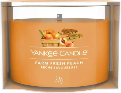 Produktbild von Yankee Candle Farm Fresh Peach Glasvotivkerze 37g