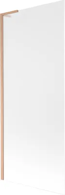 Produktbild von Mexen Next L Badewannenabtrennung 1-flügelig 80 x 150 cm, satiniert, gebürstetes Kupfer - 895-080-000-03-30-65