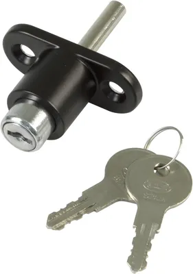 Imagen del producto de Cerradura de seguridad para ventanas correderas, acero , 53 x 23 mm, con 2 llaves