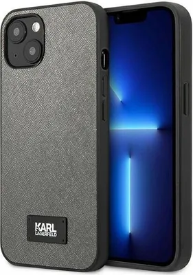 Produktbild von Karl Lagerfeld Klhcp13Ssfmp2Dg Iphone 13 Mini 5,4 Hardcase Srebrny/Silber Saffiano Plaque