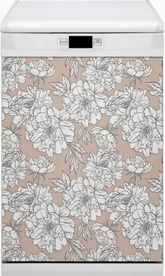 Produktbild von Abwaschbar 45x80 cm Geschirrspüle Magnetmatte Küche Dekorative  - Künstlerische Blumen