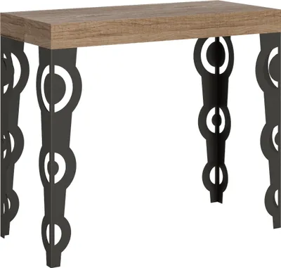 Zdjęcie produktu dla Karamay Small Premium rozkładany stolik konsolowy 90x40/196 cm z antracytową ramą