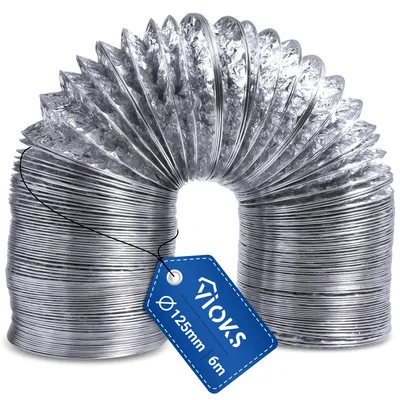 Produktbild von Aluminium Abluftschlauch 125er 6m Schlauch Flexrohr Universal für Abzugshaube