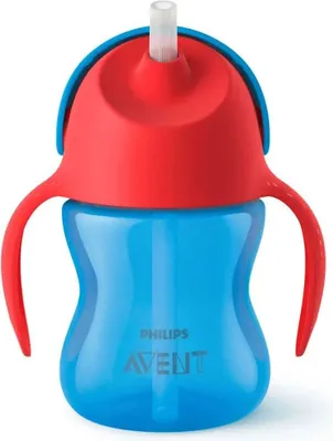 Produktbild von Philips AVENT SCF796/01 Strohhalmbecher, Trinkbecher, 9 Monat( e), Blau, Rot, Indonesien, 200 ml, 1 Stück(e)