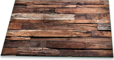 Produktbild von Herdabdeckplatte Glaskeramikkochfeld-Abdeckung Spritzschutz Glas Universal 80x52 Holz Braun
