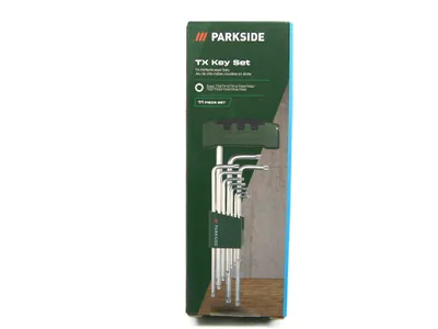 Produktbild von Winkelschlüssel Stiftschlüssel - Satz Torx Parkside / 10 tlg. + 1 Griff, L- innensechskannt,