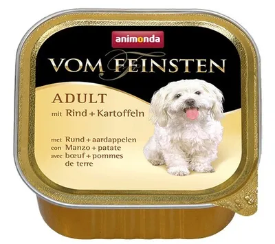 Obrázok produktu pre animonda Vom Feinsten with beef + potatoes, Dospelý, Hovädzie mäso, Zemiakov, 150 g, Neobsahuje sóju