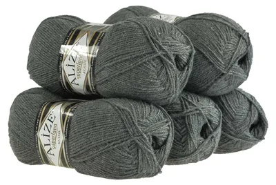 Strickgarn ALIZE SUPERLANA KLASIK grau