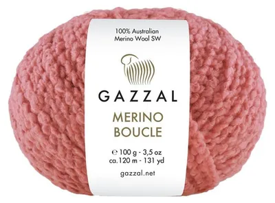 Produktbild von Gazzal Merino Boucle 3768 Wolle 100g Malve Wolle