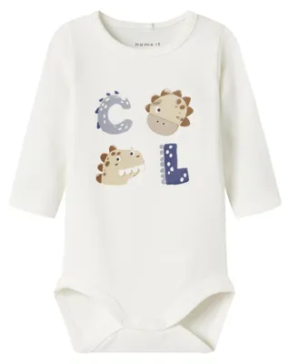 Productafbeelding van NAME IT Heren Nbmnuts Ls Body Box, Cloud Dancer, Numeric_56