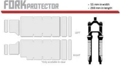 Image de Lizard Skins Film de protection pour fourche Frame Protector, S , Transparent - Brillant