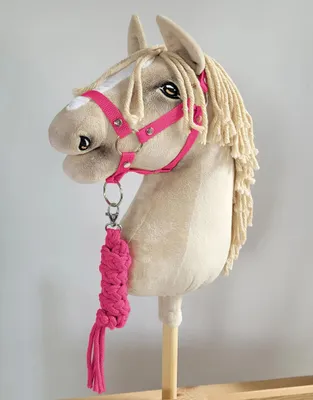 Produktbild von Hobby Horse Set: A3 Halfter + Seilleine - Dunkelrosa