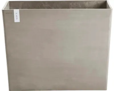 Produktbild von Pflanzkübel Hochbeet Ecopots Paris Kunststoff 85,2 x 39,5 x 65,8 cm taupe inkl. Rollen
