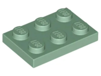 Produktbild von Lego® 2x3 Platten 3021 - 10 Stück Sandgrün