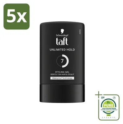 Obrázek produktu pro 5 kusů stylingového gelu Taft Men Power, silná fixace, objem 300 ml, velkopack