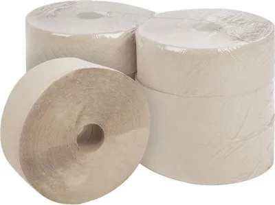 Zdjęcie produktu dla Papier toaletowy Jumbo, 28 cm, 1-warstwowy, 6 rolek