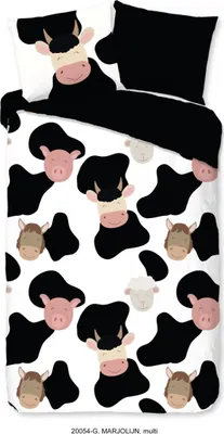 Produktbild von Good Morning Kinderbettwäsche "Kühe" - Multi - (140x200/220 cm) - Baumwolle