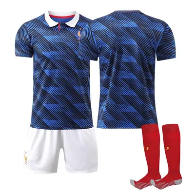 Immagine prodotto di No name no number Francia casa stadio Coppa del Mondo 2026 maglia da calcio per bambini e adulti TAGLIA:S