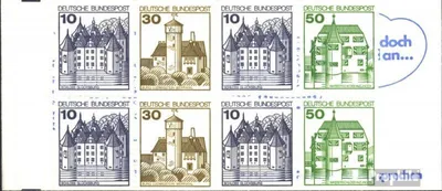 Produktbild von Briefmarken BRD (BR.Deutschland) 1980 Mi MH22u (kompl.Ausg.) postfrisch Burgen und Schlösser