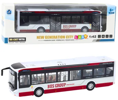 Obrázok produktu pre Kovový mestský autobus so zvukom a svetlami 1:42